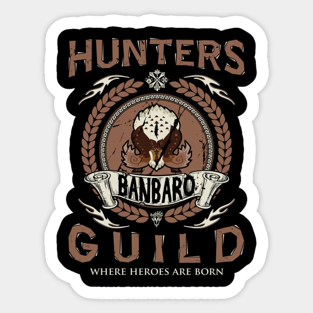 BANBARO - HUNTERS GUILD Sticker by Exion Crew